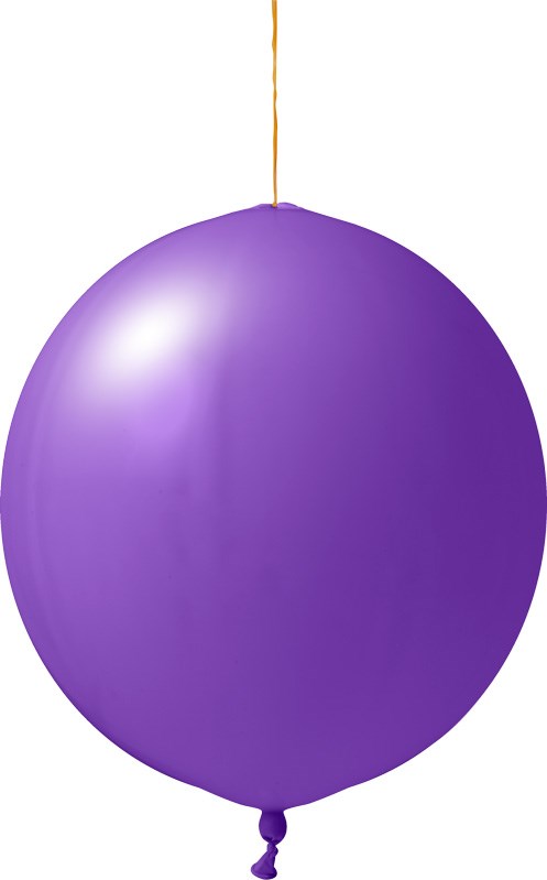 Bedruckte Punchballons 120/130 cm - Ø 45 cm - 18 inch - Lila (6049) Pastel (± PMS 265)