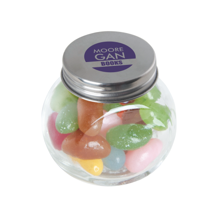 Bonbonglas mini Jelly Beans - silber