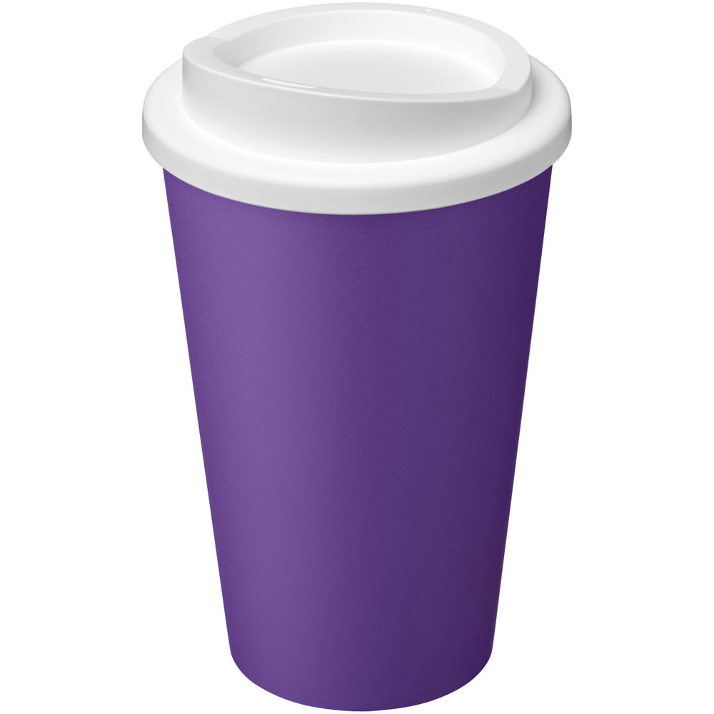 Americano® Eco 350 ml recycelter Becher - lila, weiss