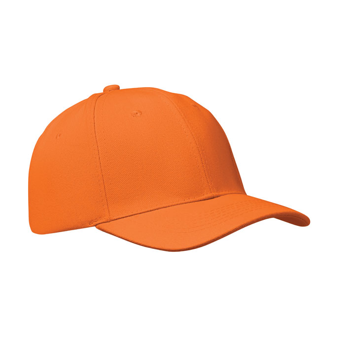 BUFFALO - Baseball cap 6 panels 260g/m² - orange