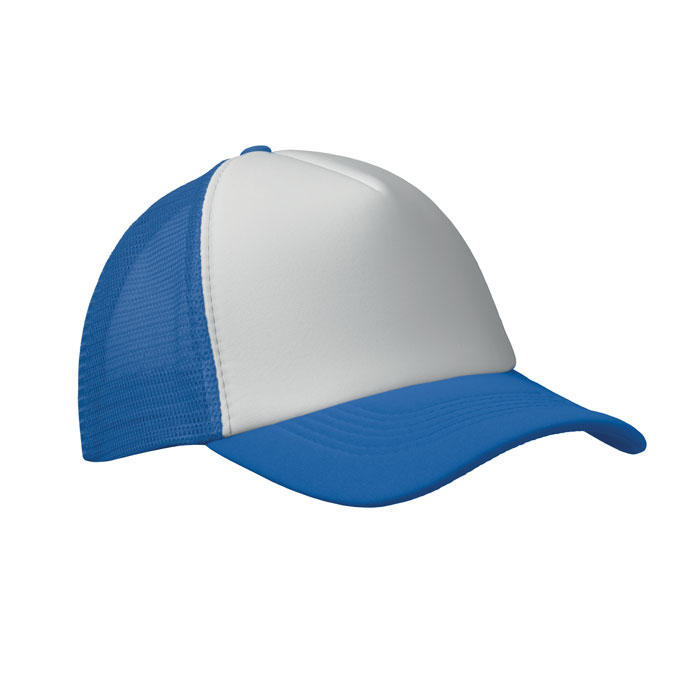 BUBBLE - Trucker cap 5 panels - weiß/blau