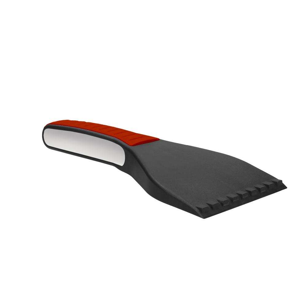 Eiskratzer "TopGrip - Digital Vision" - perlgrau/standard-rot