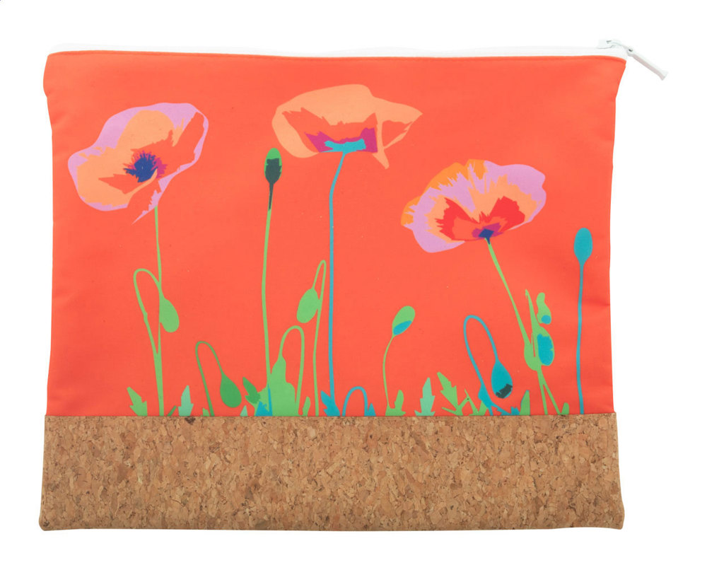 CreaBeauty Cork L - Individuelle Kosmetiktasche - weiß/natur