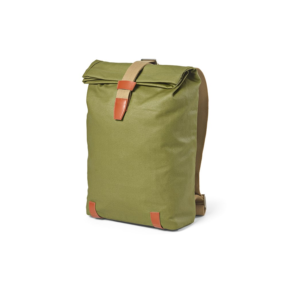 Berlin 23L Rucksak recy.Baumwolle 340gsm und rPU. Laptops bis 17" - Armeegrün