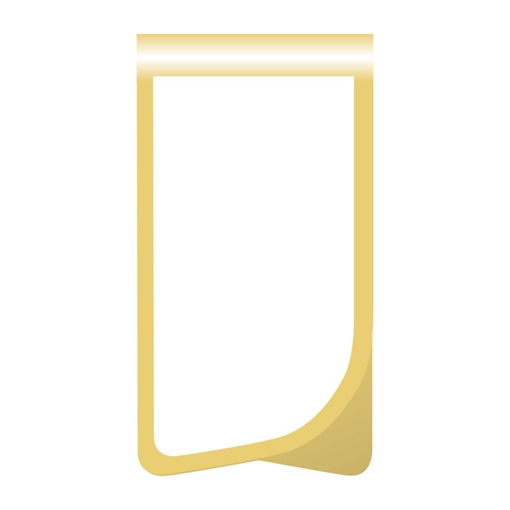 ROMINOX® Mehrweg-Büroklammer Prime Clip Gold XL, idealer Mailingartikel für Dokumente, bis zu 25 Seitem Klemmkraft