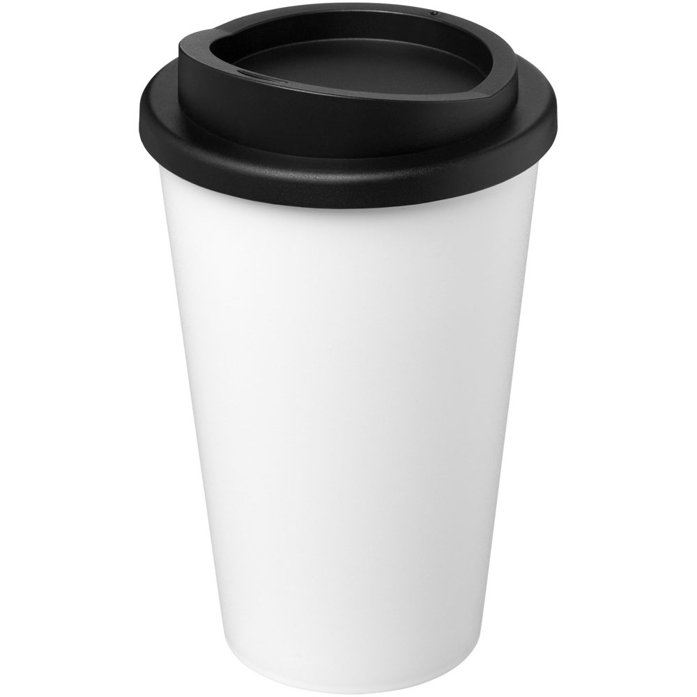 Americano® Eco 350 ml recycelter Becher - weiss, schwarz