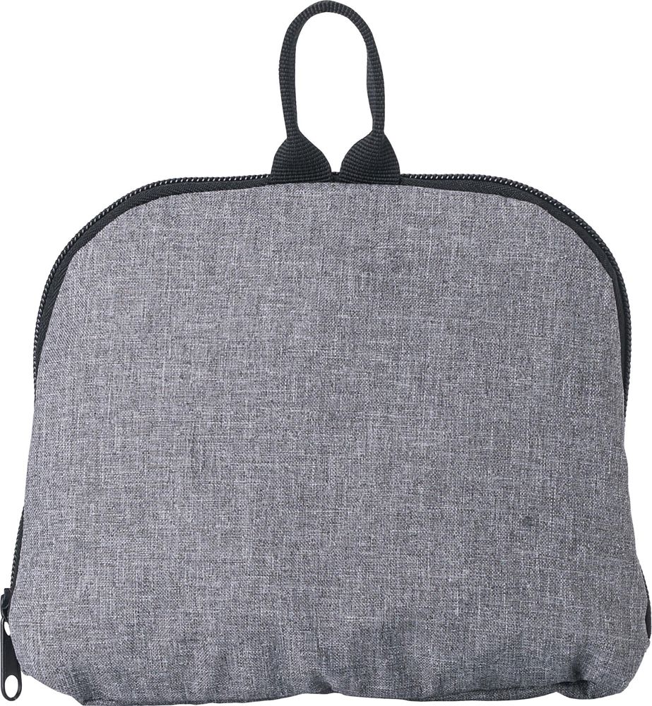 300D Zweifarbiger faltbarer Rucksack mit Kordelzug Camilla - grau