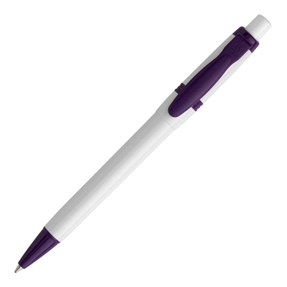 Kugelschreiber Olly hardcolour - Weiss / Purple