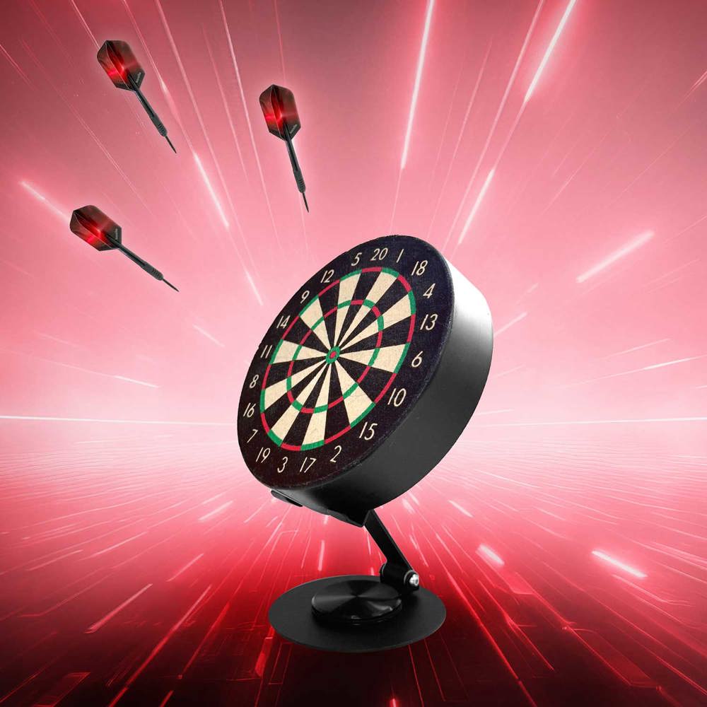 Dart Labor Mini Tisch Dartboard "BULLI" | inkl. 4c Druck