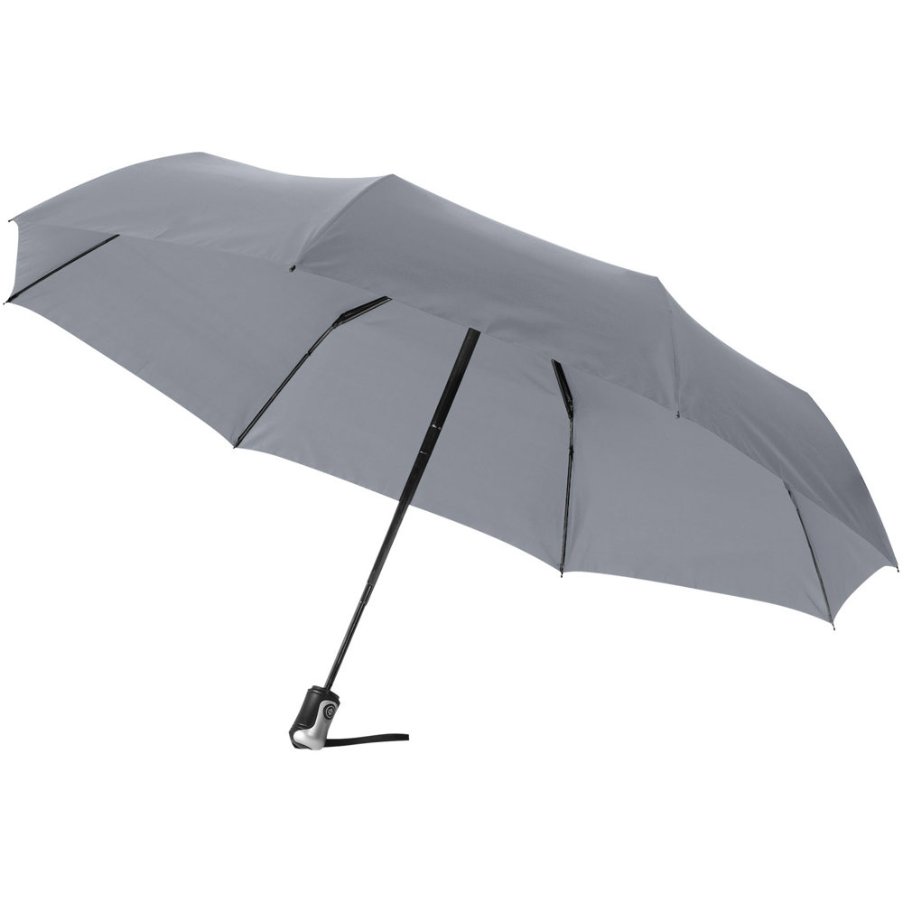 Alex 21,5" Vollautomatik Kompaktregenschirm - grau