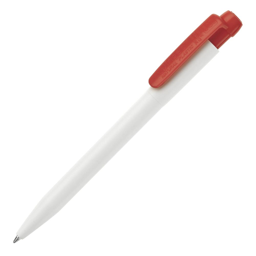 Kugelschreiber Ingeo TM Pen hardcolour - Weiss / Rot