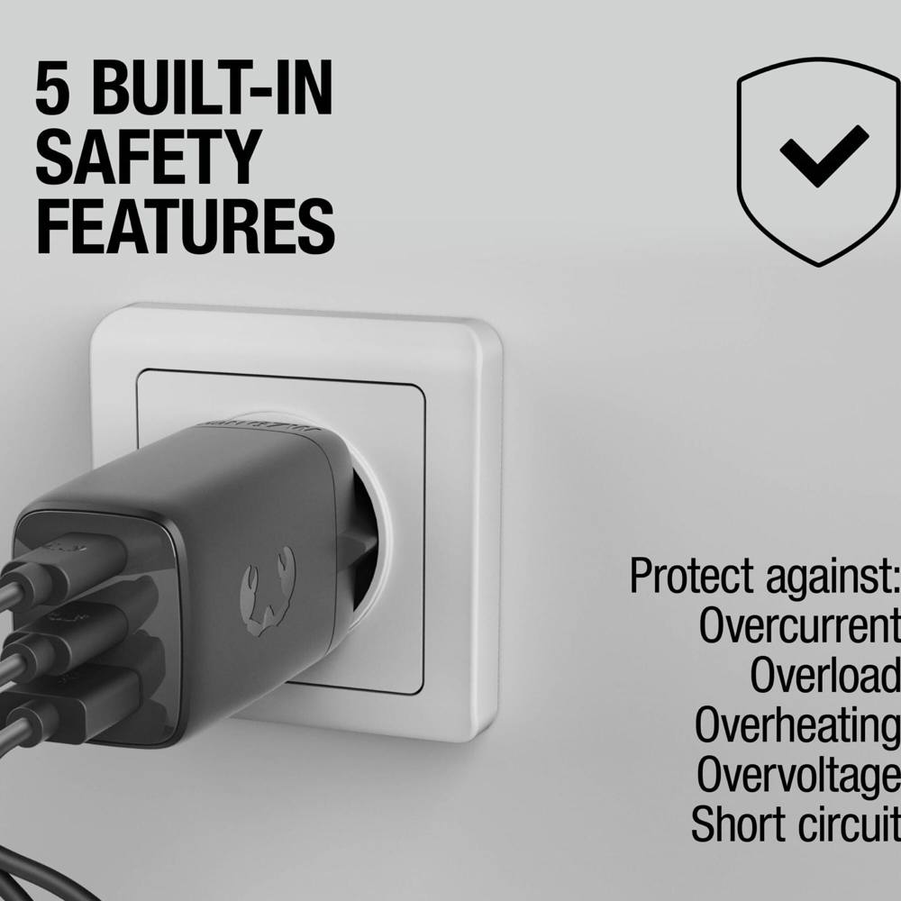 Fresh 'n Rebel 67W Laptop-Ladegerät GaN USB-C und USB-A