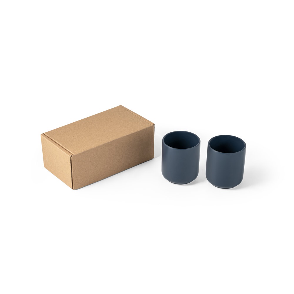 OWENS. Keramikbecherset 280 ml - Dunkelblau