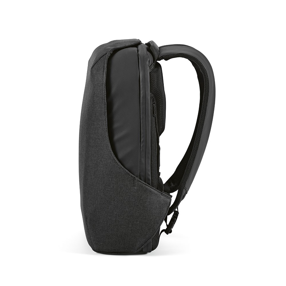 Abrantes 20L Rucksack rPET - TSA-Schloss und schnittfester Stoff - Schwarz