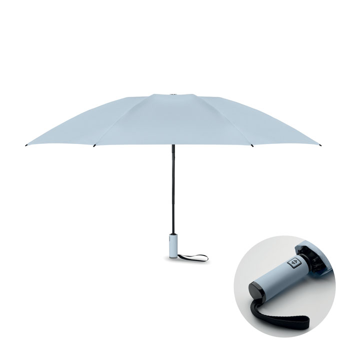 AGUMBE - 23" Regenschirm - Babyblau