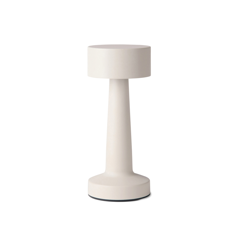 VINGA Maris Tischleuchte aus RCS recyceltem ABS - beige (± PMS Warm Grey 2)