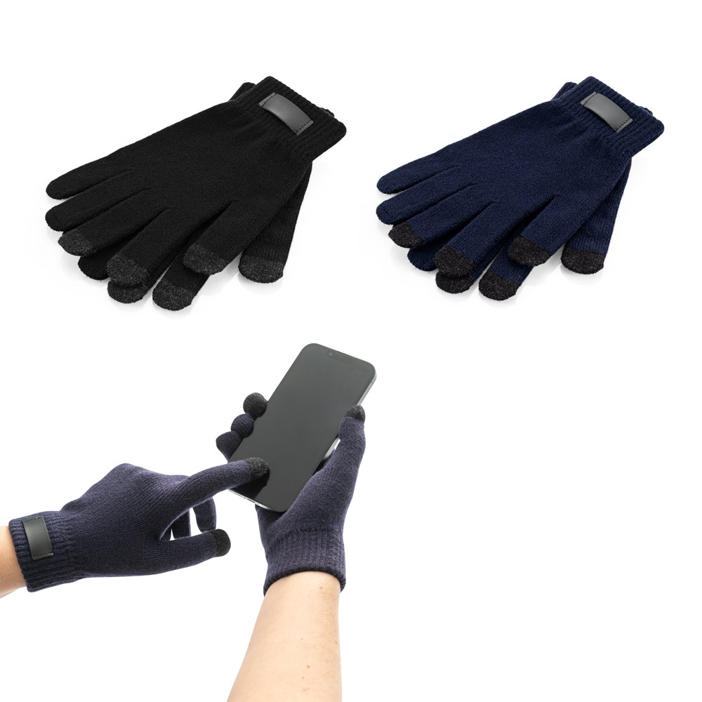 BURROW. Handschuhe aus recyceltem Polyester (100% rPET), mit Tastspitzen