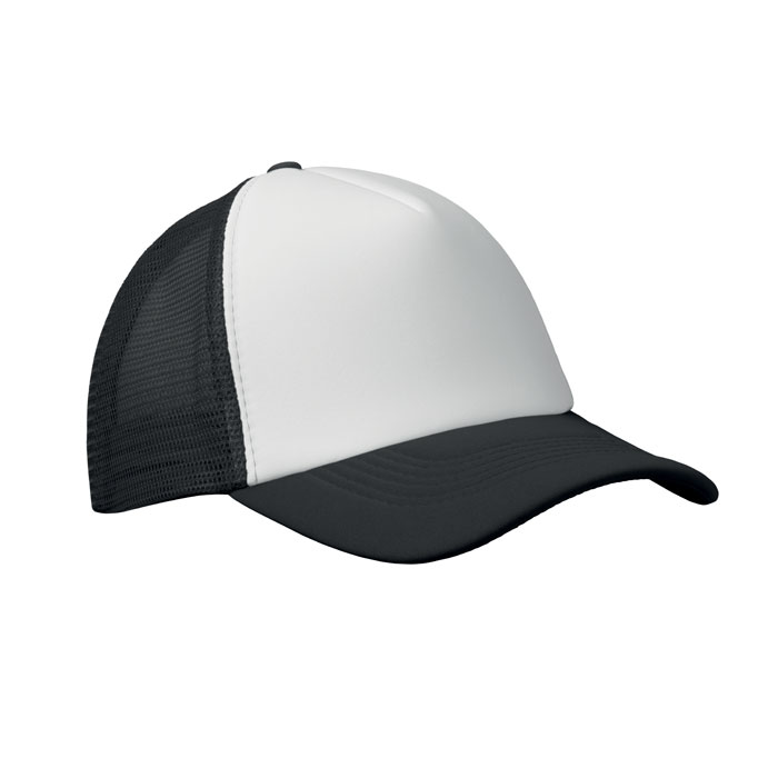 BUBBLE - Trucker cap 5 panels - weiß/schwarz