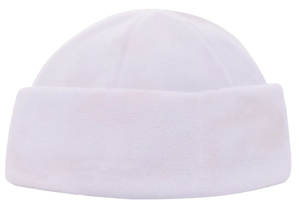 Fleece Mütze 100% rPET - Weiß (White) / Weiß