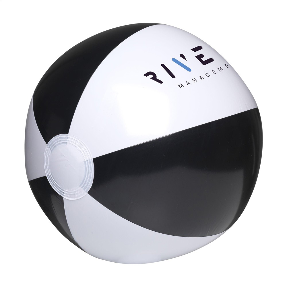 BeachBall Ø 27 cm - Weiß/schwarz