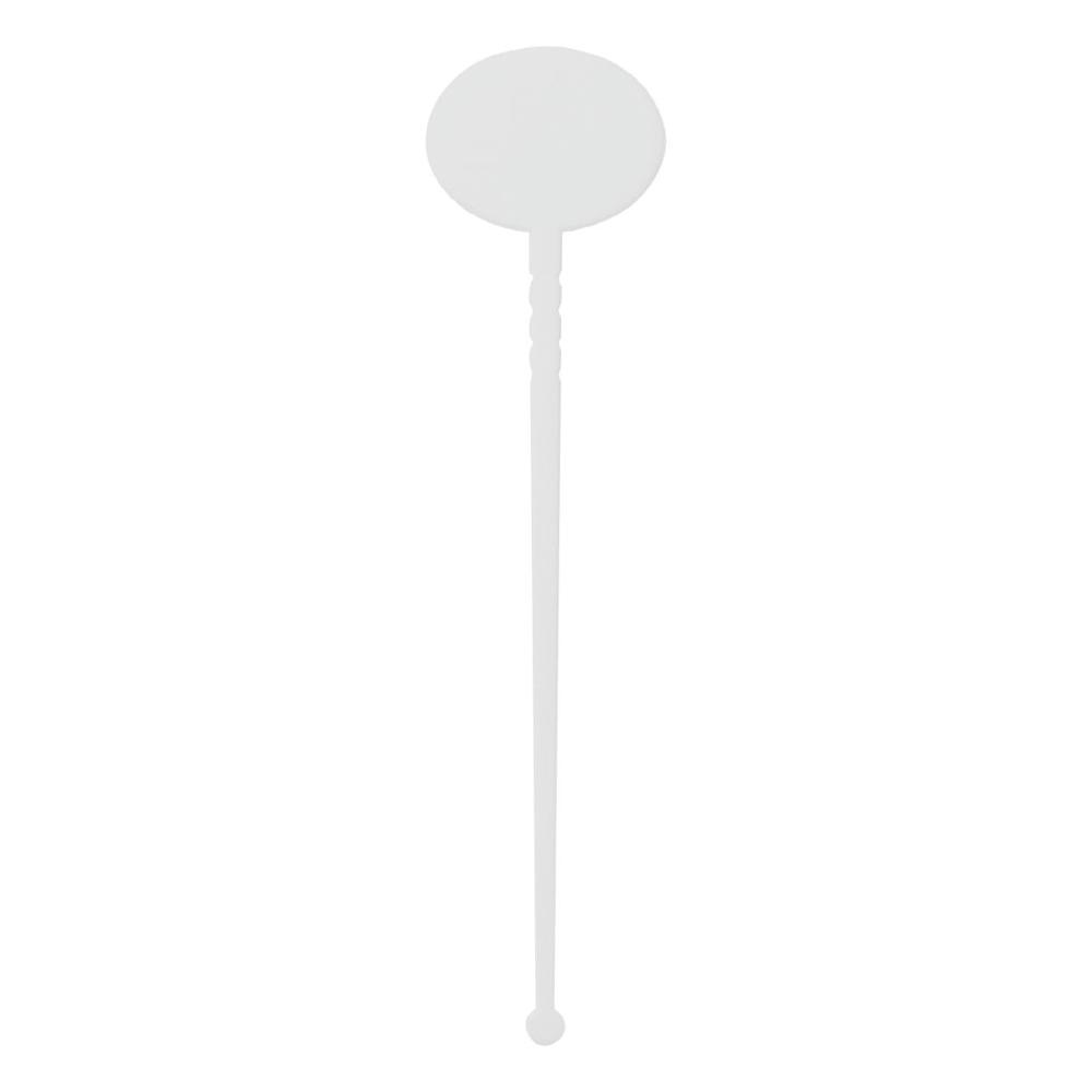 Cocktail-Rührstab "Oval" - weiß