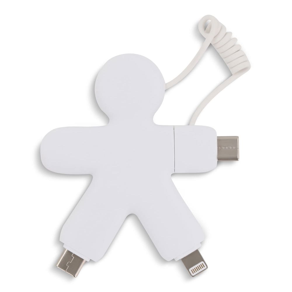 2064 | Xoopar Buddy Eco Charging Cable - Weiss