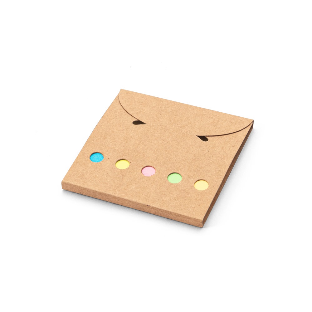 AINSLEY. Büroset 2-in-1- aus 100 % Recyclingpapier mit 6 Haftnotizblöcken