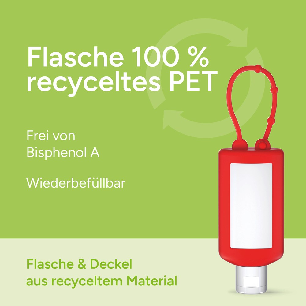 Sonnenmilch LSF 30 (sens.), 50 ml Bumper (rot), Body Label (R-PET)