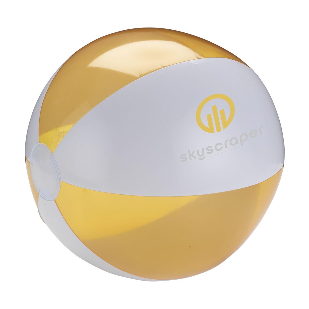 BeachBall Ø 30 cm - weiß/orange