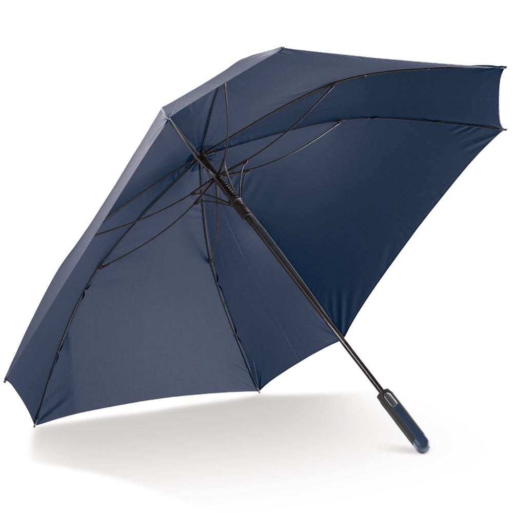 Luxus 27” quadratischer Regenschirm mit automatischer Öffnung - Dunkelblau