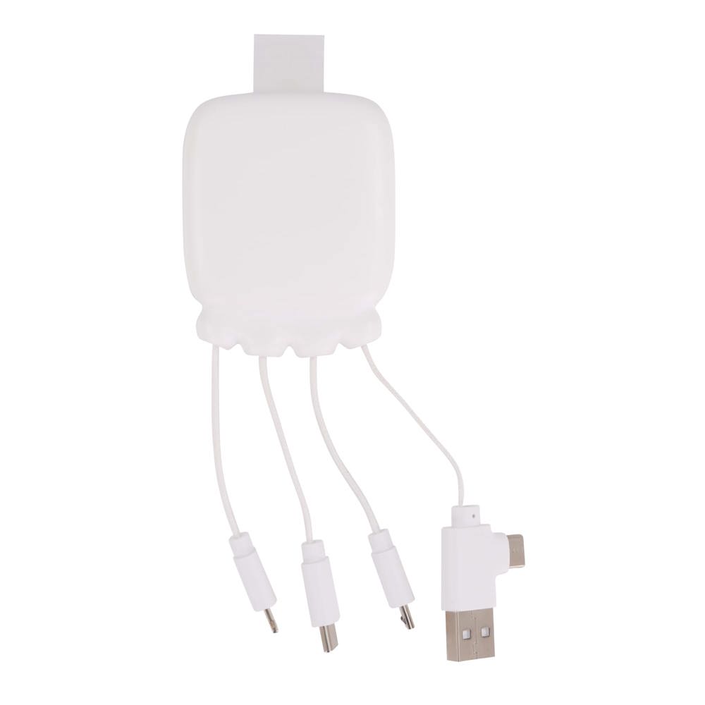 3192 | Xoopar Octopus Gamma 2 Powerbank with Bio Charging cable 3000mAh - Weiss
