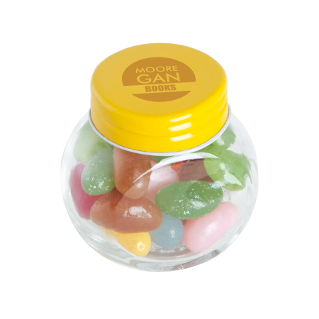 Bonbonglas mini Jelly Beans - gelb