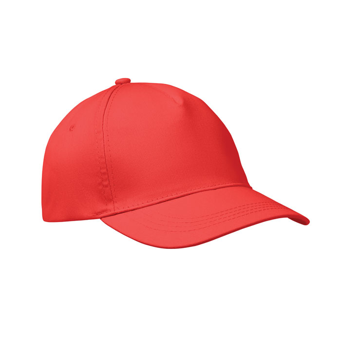 BUZZ - Baseball cap 5 panels 160g/m² - rot