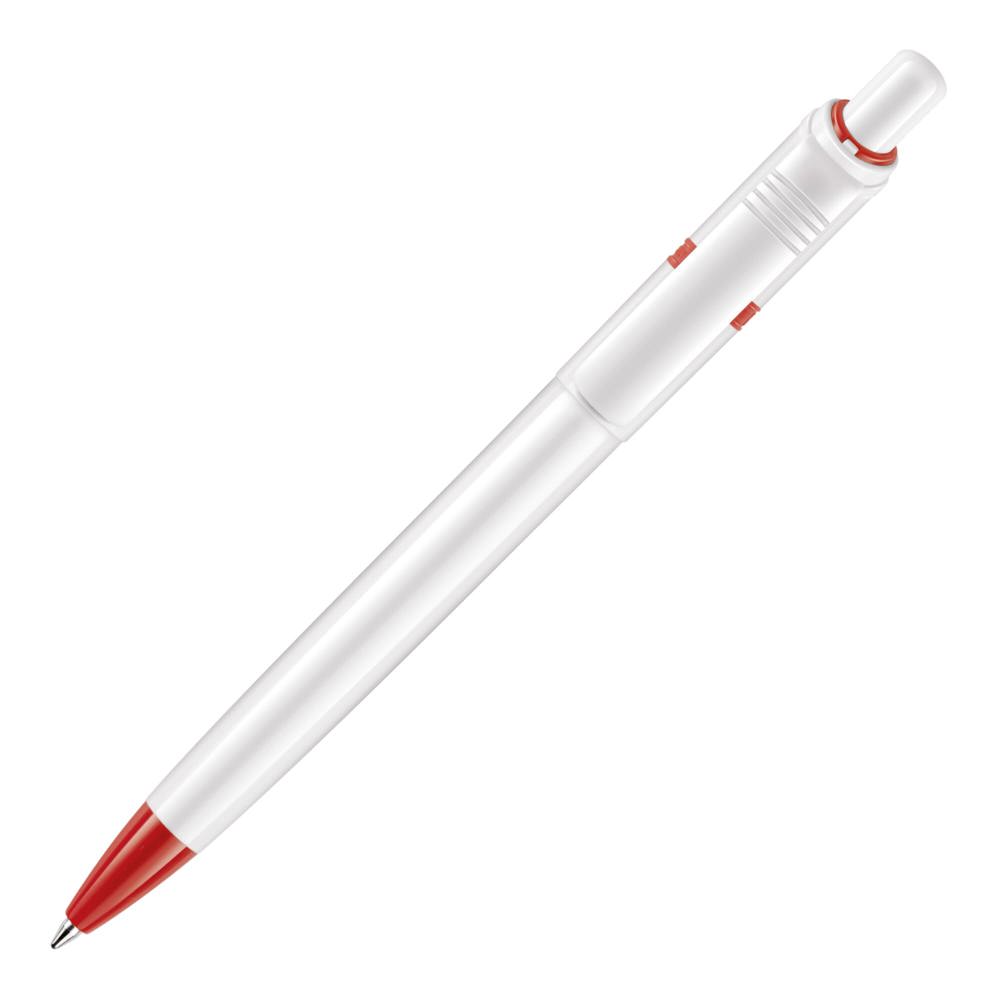 Kugelschreiber Ducal hardcolour - Weiss / Rot