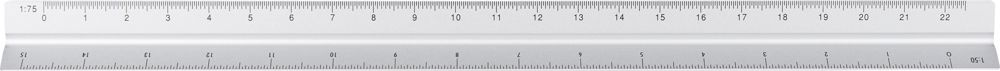 Aluminium-Dreiecklineal 30 cm Tavi