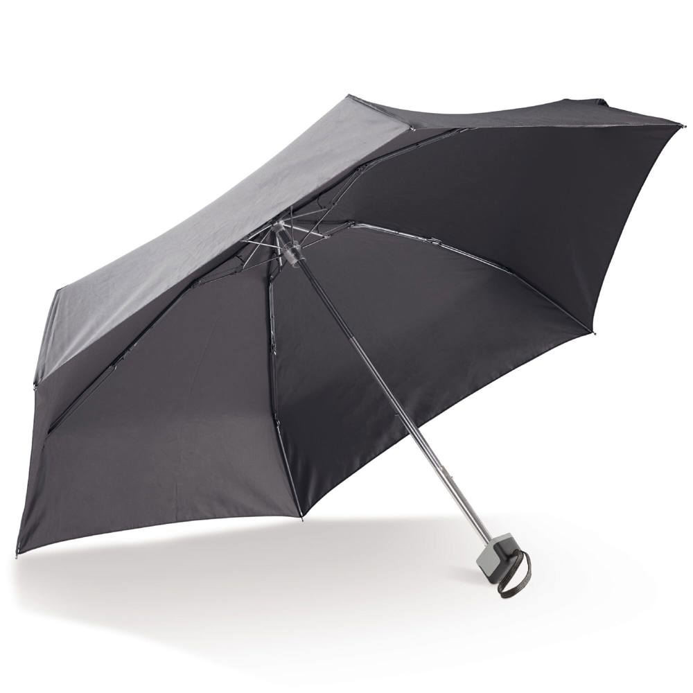 Ultraleichter 21” Regenschirm mit Hülle - schwarz