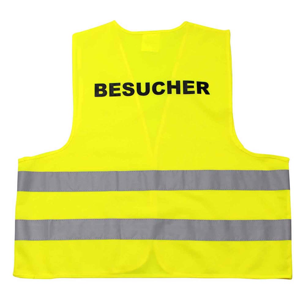 Qualitäts KFZ-Warnweste PREMIUM Besucher - gelb