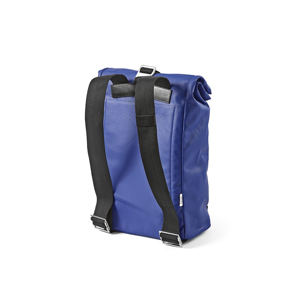 Berlin 23L Rucksak recy.Baumwolle 340gsm und rPU. Laptops bis 17" - Blau