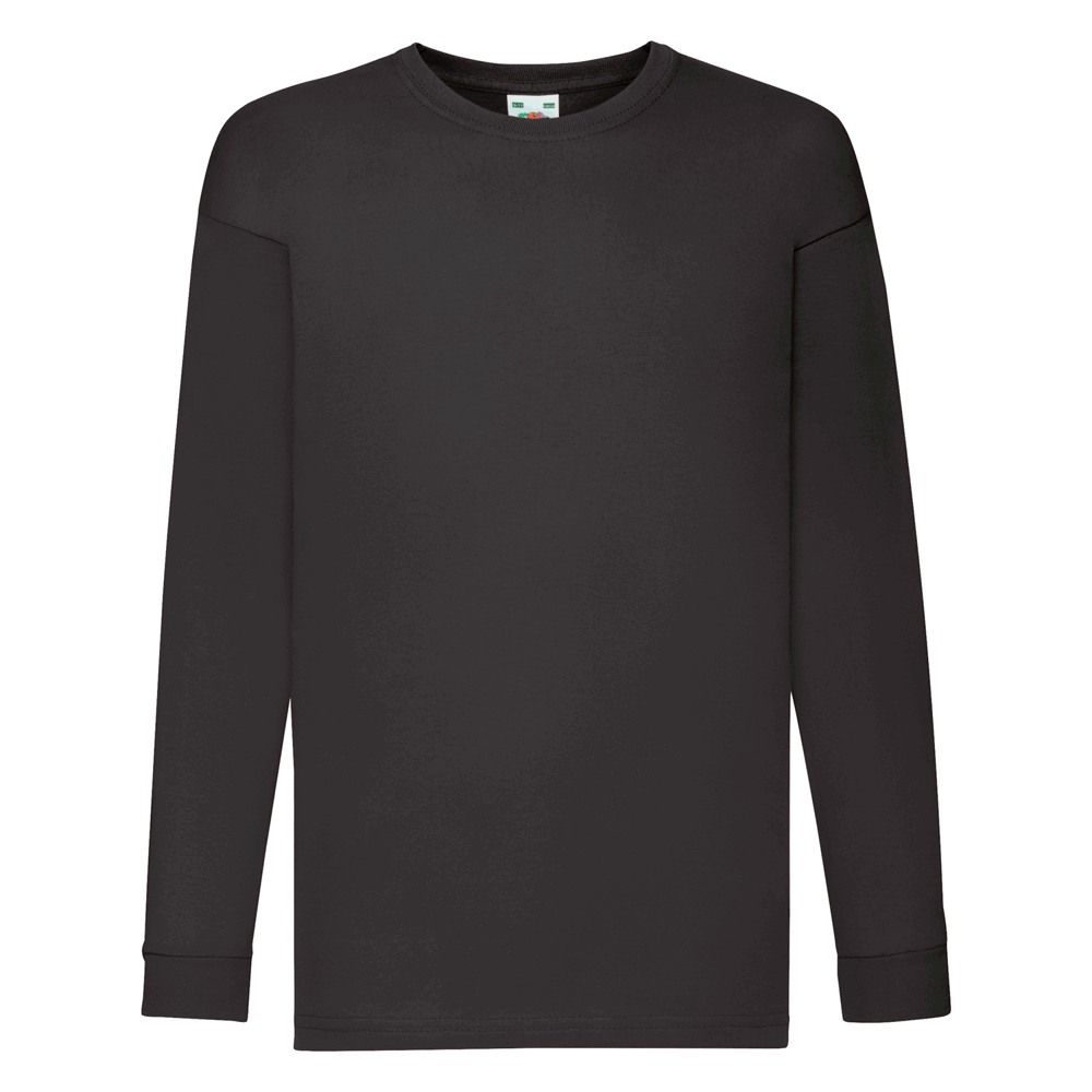 610070 - Kids Valueweight Long Sleeve T-Shirt - schwarz