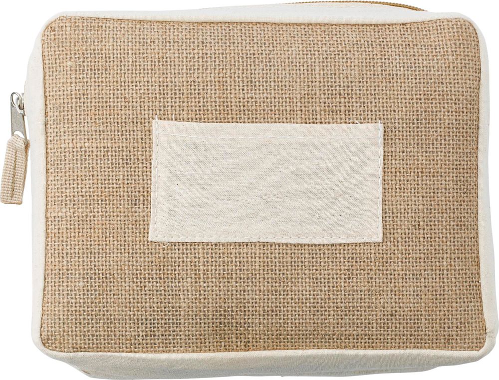 Jute-Kosmetiktasche Julian - braun