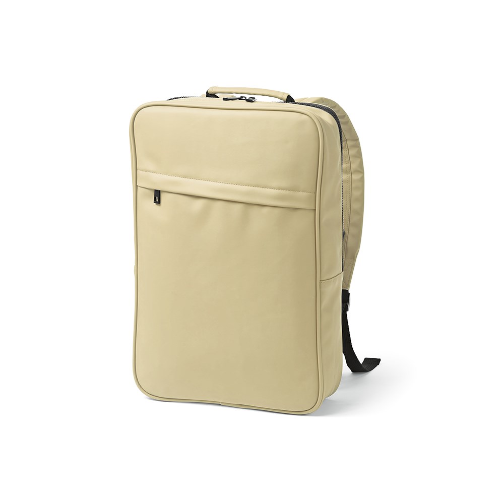 Amsterdam 16L Rucksack aus rPU uns rPET. Laptops bis 17" - Beige