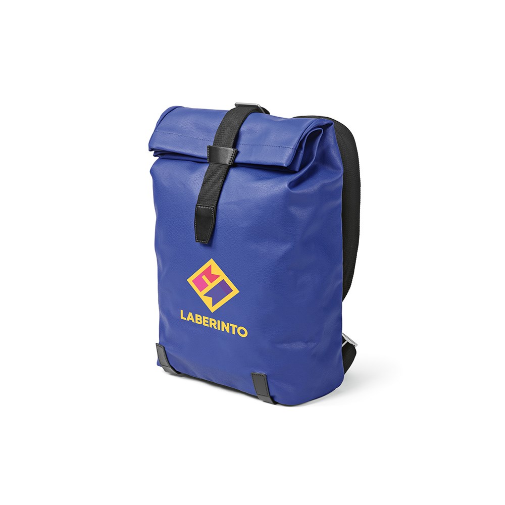Berlin 23L Rucksak recy.Baumwolle 340gsm und rPU. Laptops bis 17" - Blau