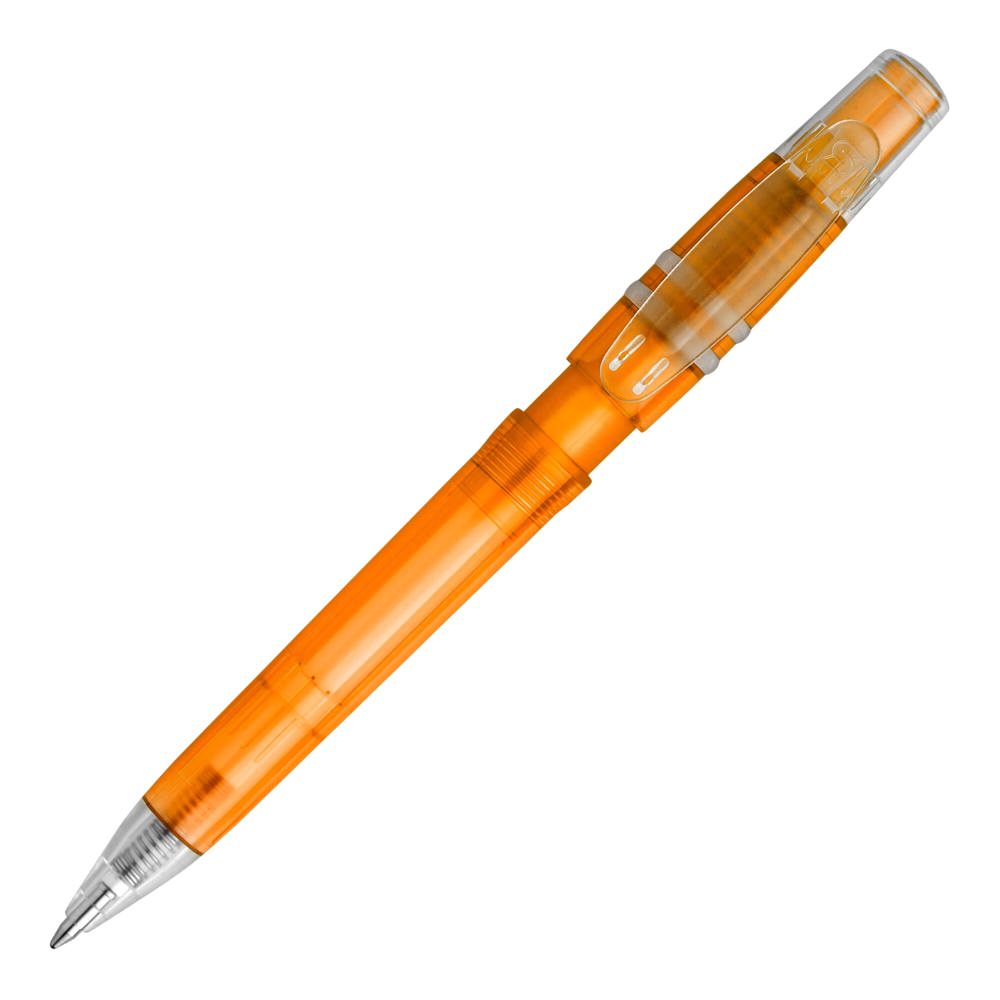 Kugelschreiber Nora Clear Transparent - Transparent / Orange