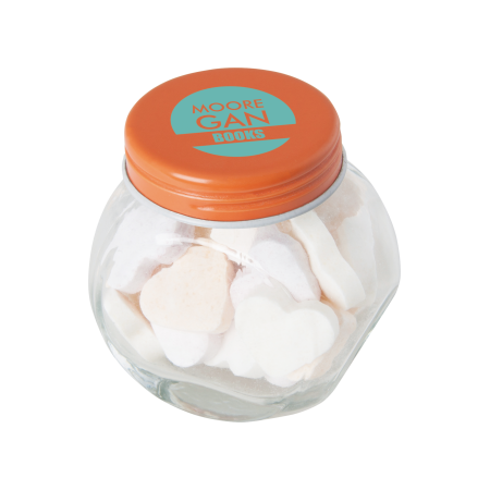 Bonbonglas mini Fruchtherzchen - orange