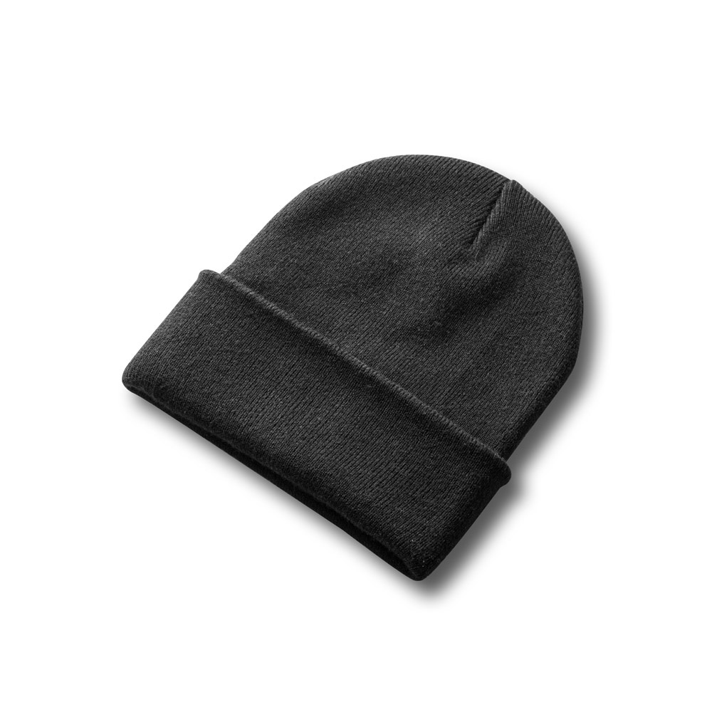 CARL. Mütze Unisex aus recyceltem Polyester (100% rPET) - schwarz