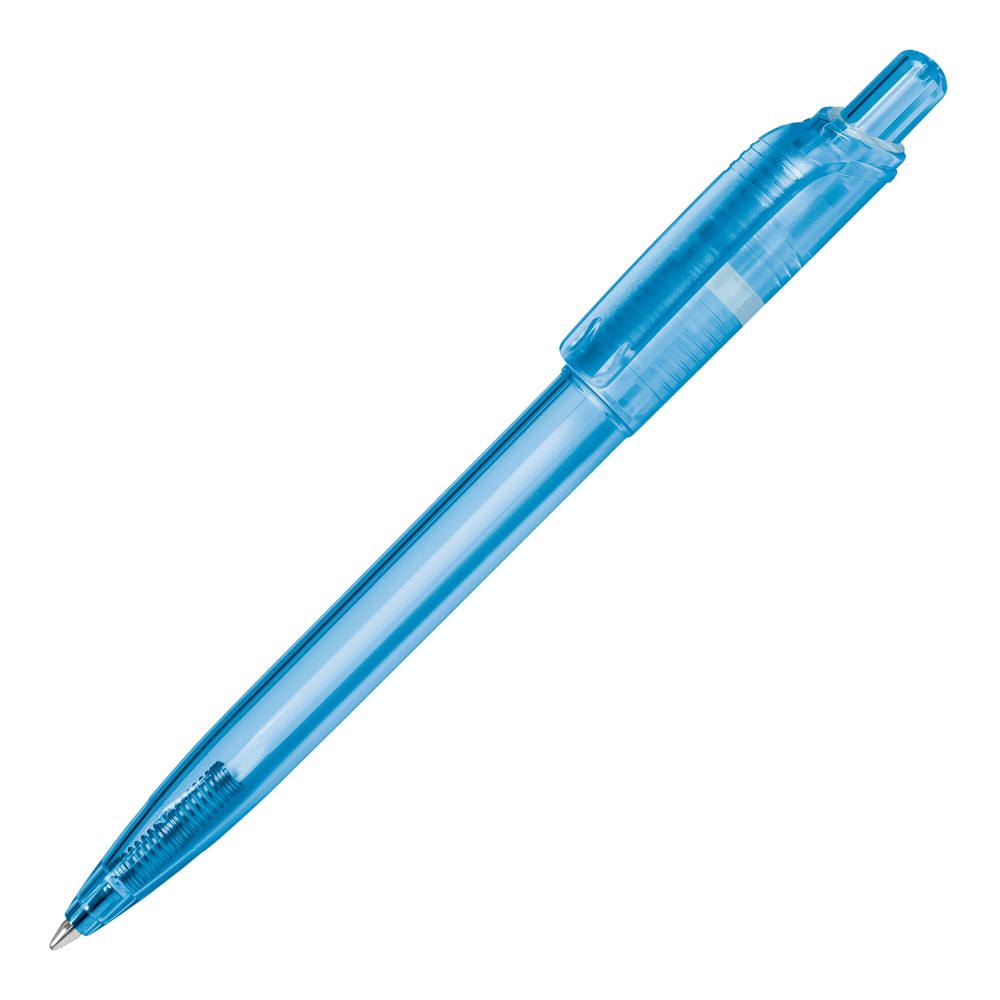 Kugelschreiber Ducal Clear Transparent - Transparent / Hellblau