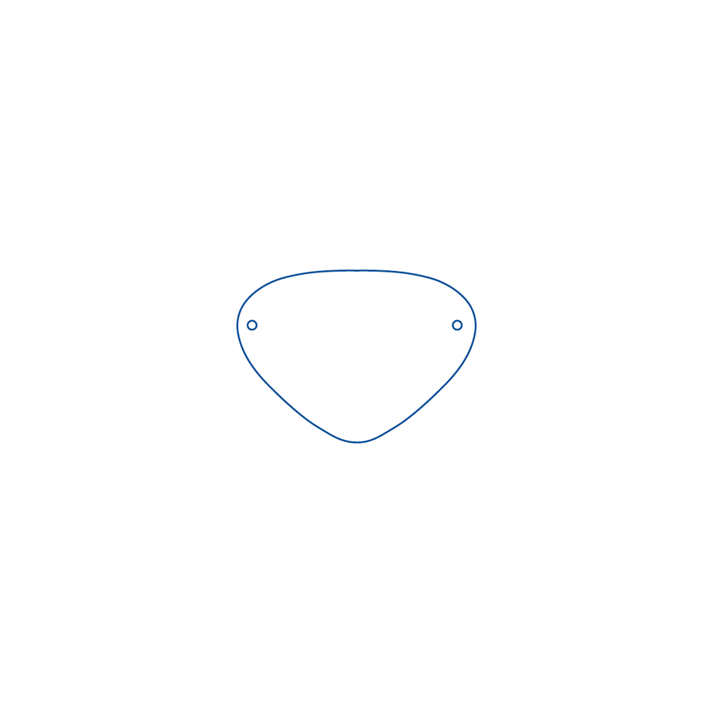 Piraten Augenklappe 7,5 x 5,5 cm