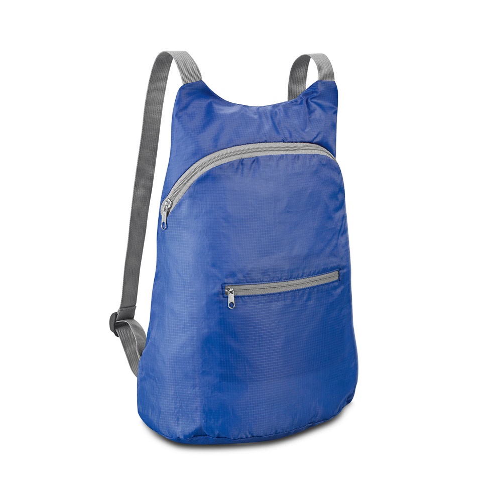 BARCELONA. Faltbarer Rucksack aus 210D Ripstop Polyester - Königsblau
