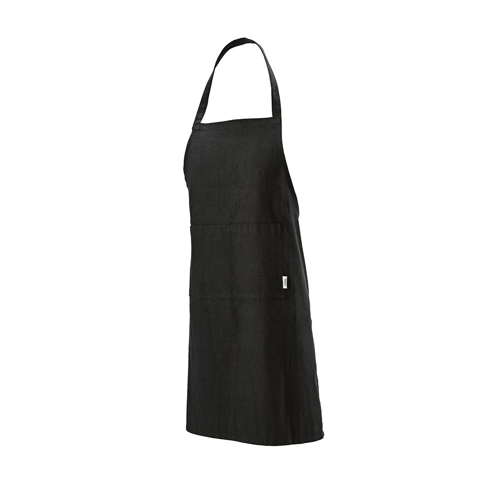 Rubens Schürze aus recy.Baumwolle 180 g/m² - Schwarz