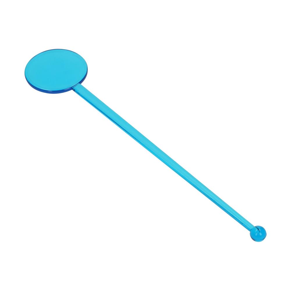 Cocktail-Rührstab "Rund" - transparent-blau